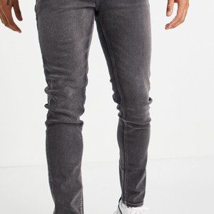 ASOS DESIGN skinny jeans in washed black